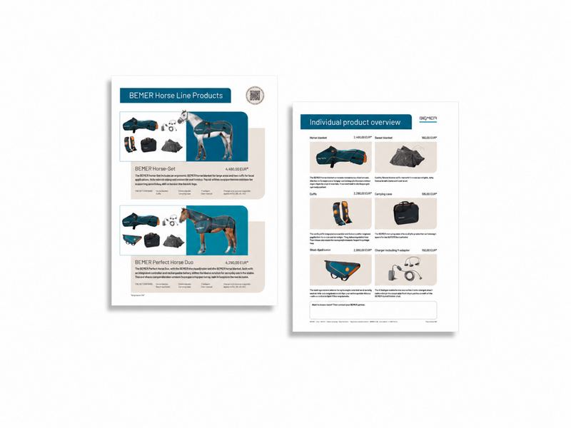 BEMER Horse Einleger Produkte